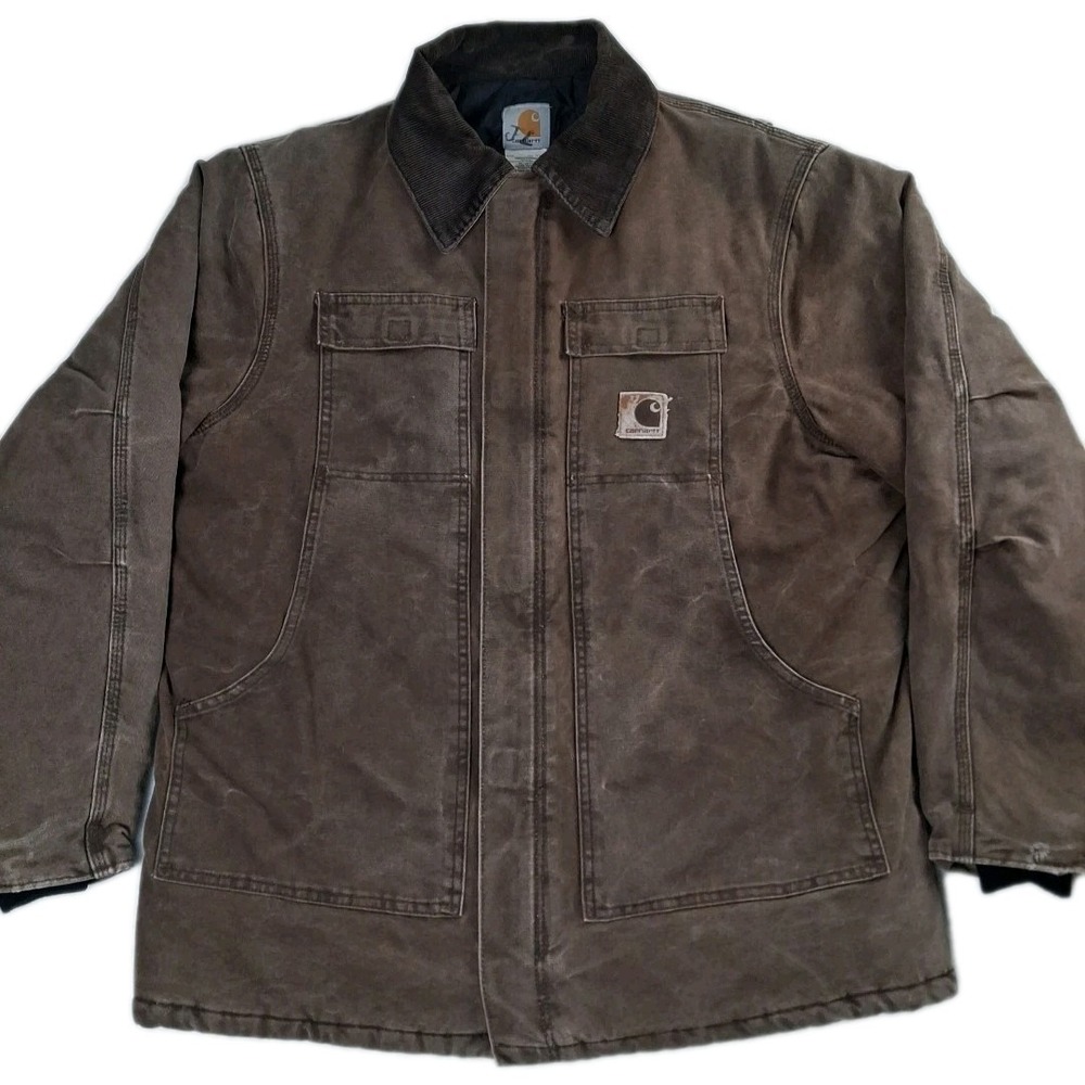 Vintage Carhartt C26 CHT Work Wear Arctic Insulated Chore Jacket Size‎ L